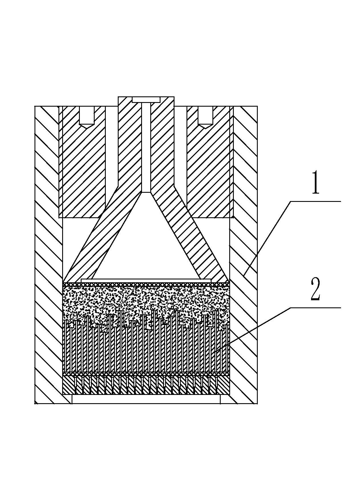 Manufacturing method for irregular-section differential-shrinkage polyester filament yarn