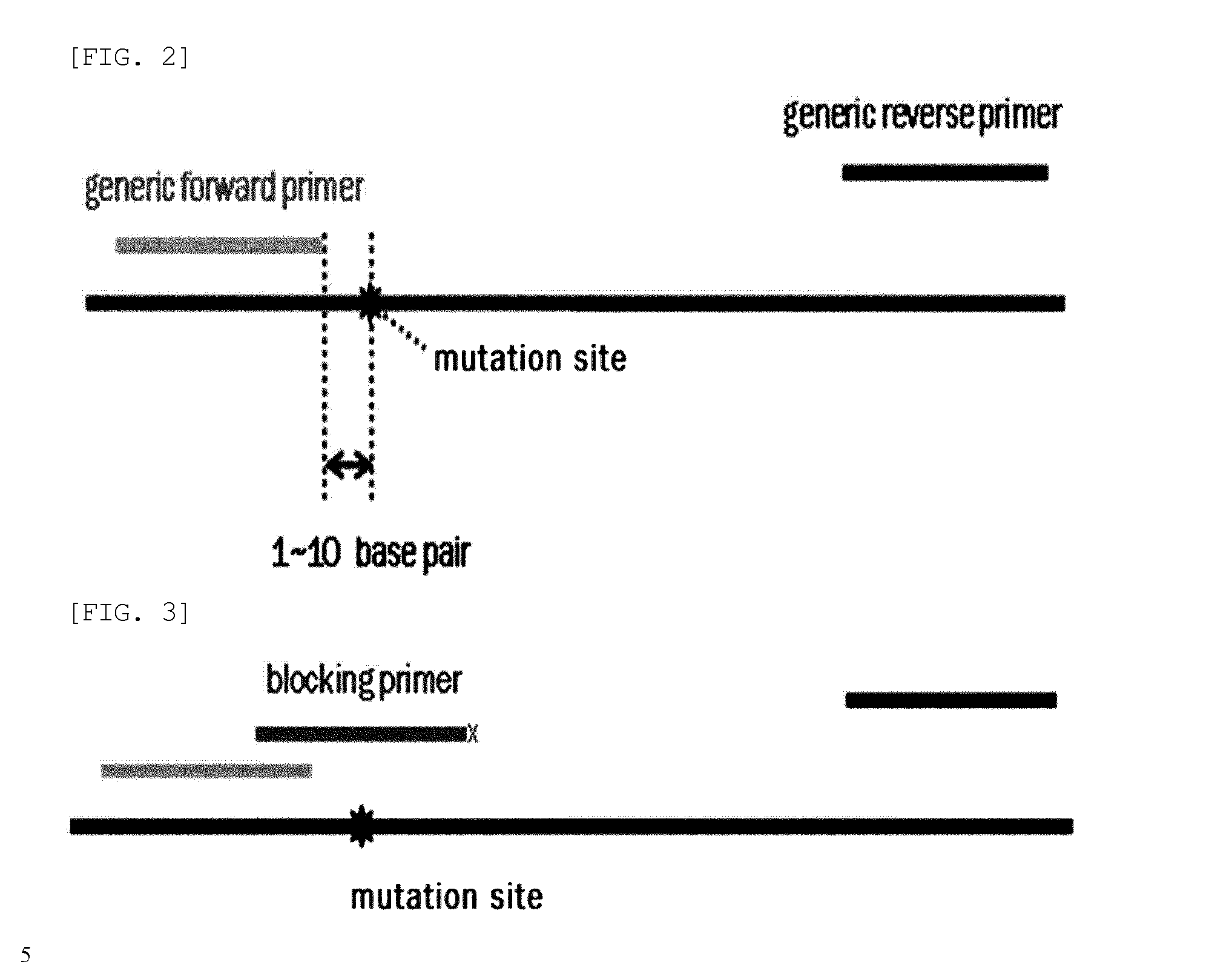 Method for detecting genetic mutation by using a blocking primer