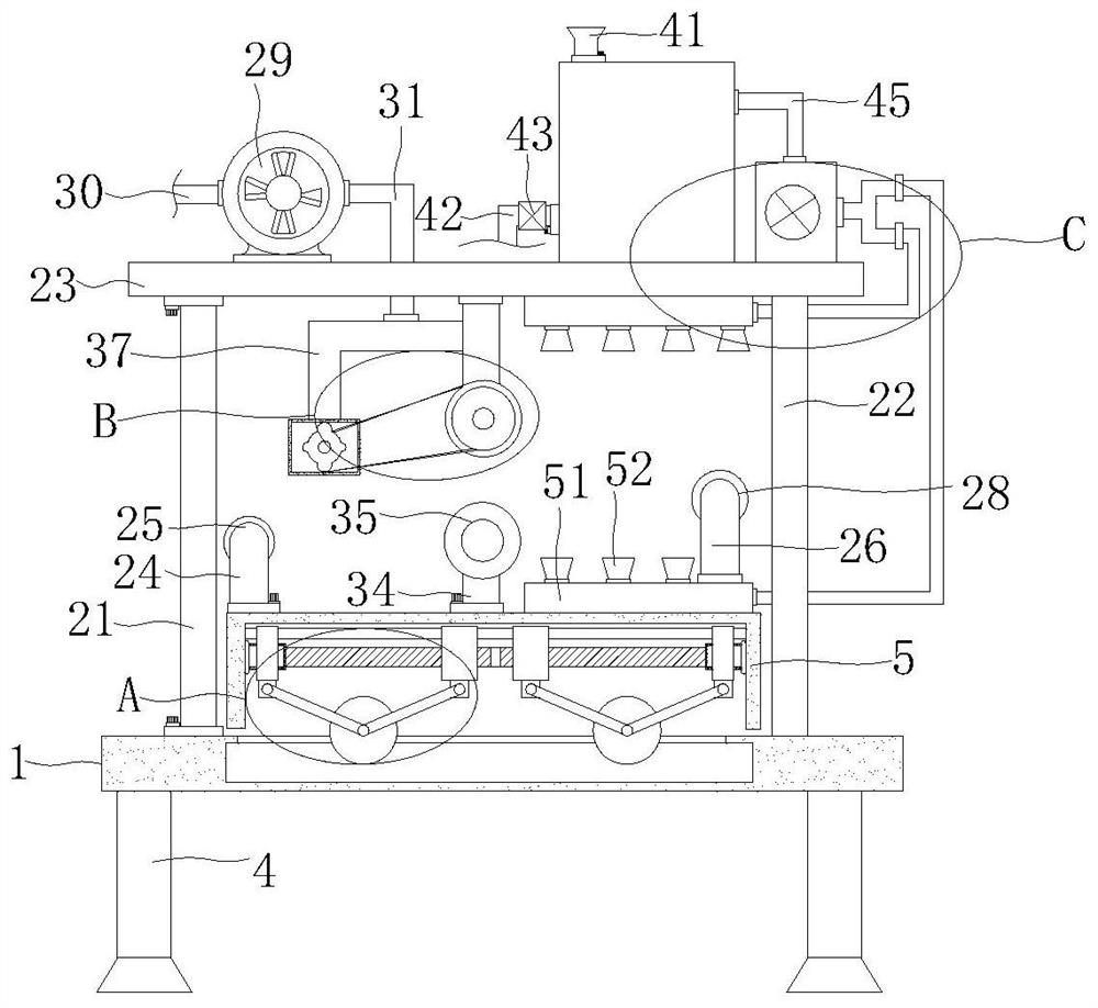 A high-efficiency hair sticking device for garment production and processing