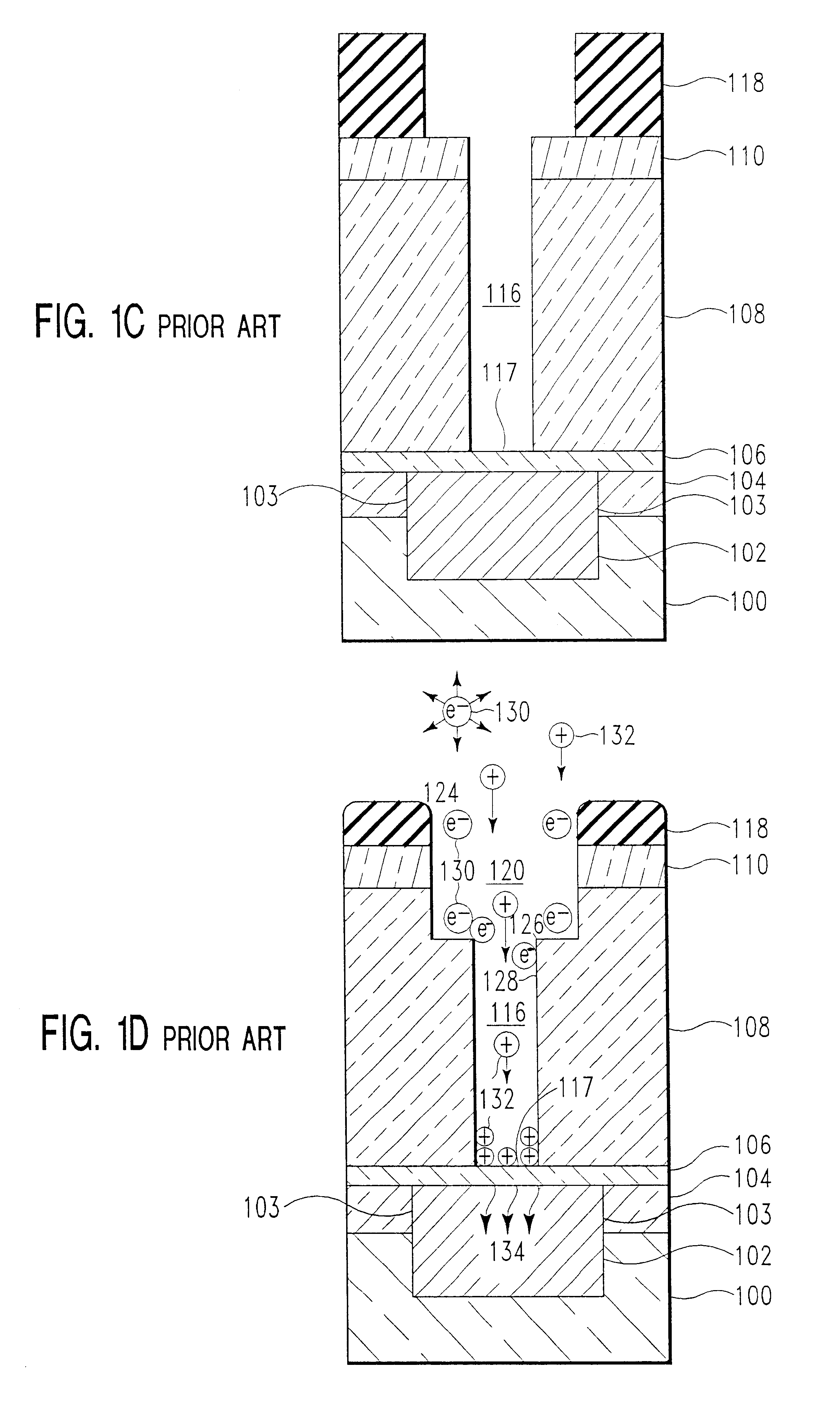 Method of reducing plasma charging damage during dielectric etch process for dual damascene interconnect structures