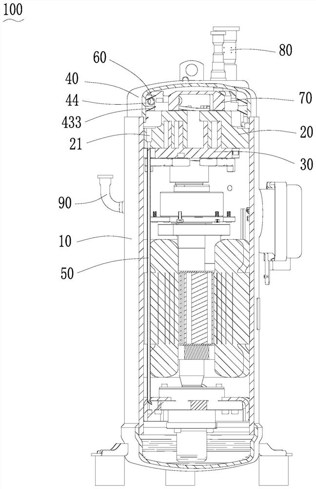 Compressor upper cover and compressor