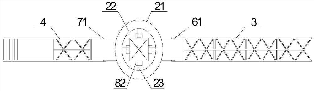 Safety tower crane and an implementation method thereof