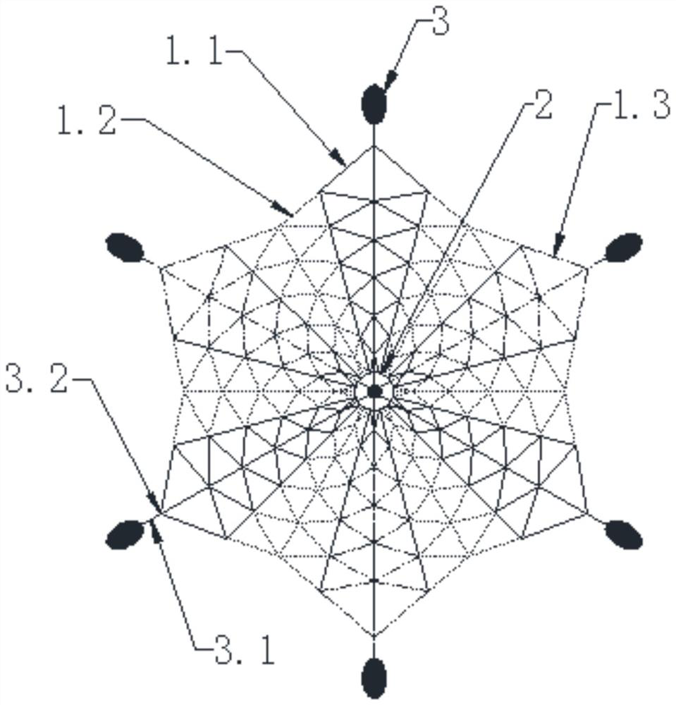 Throwing type net-shaped electric shock device