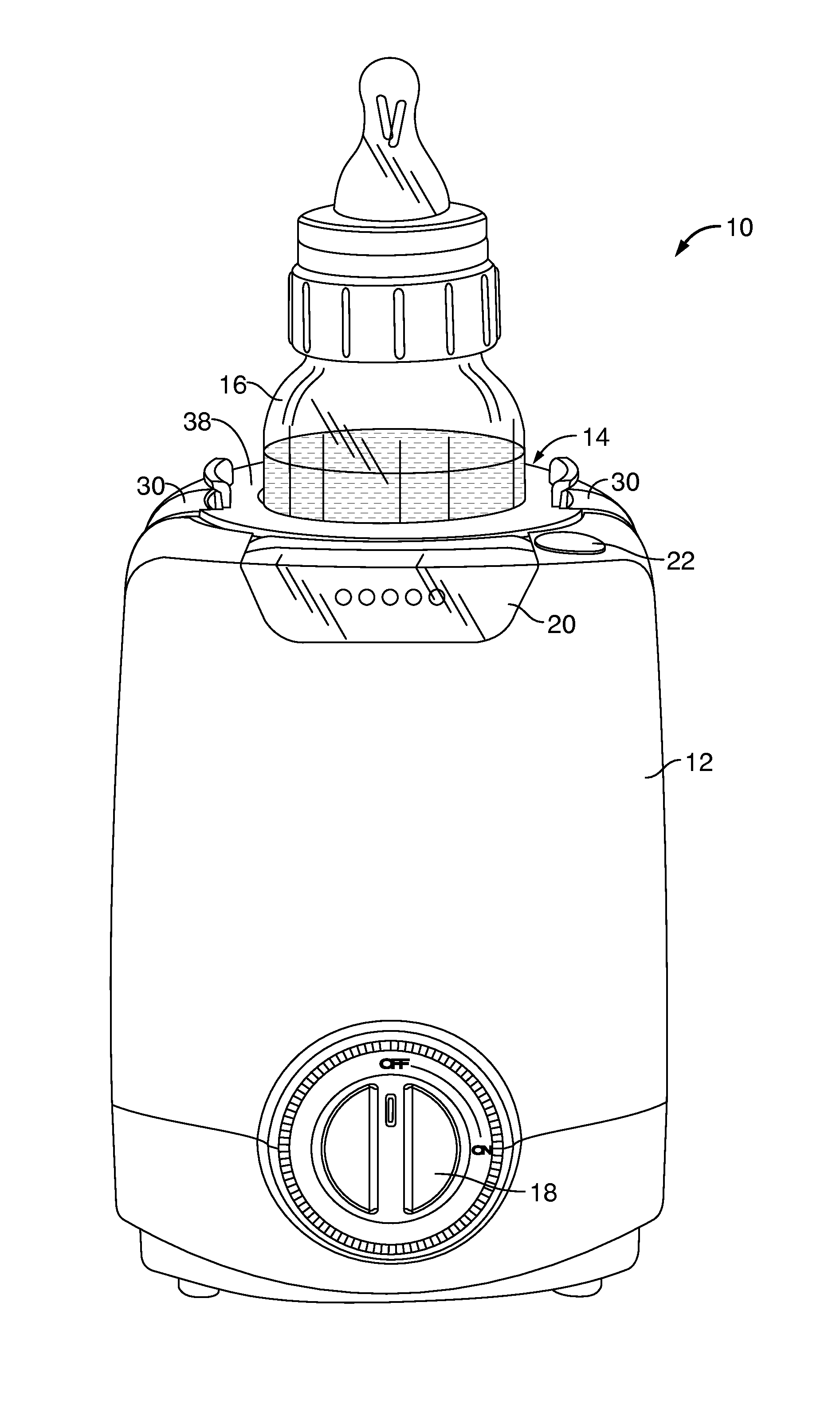 Bottle warming device