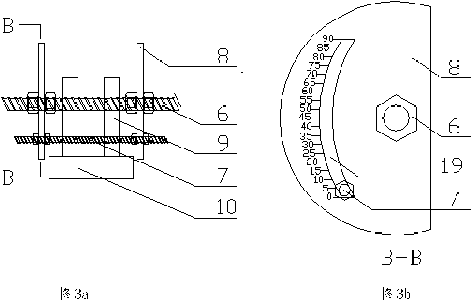 Pitching direction-rotating heliostat model for wind tunnel test