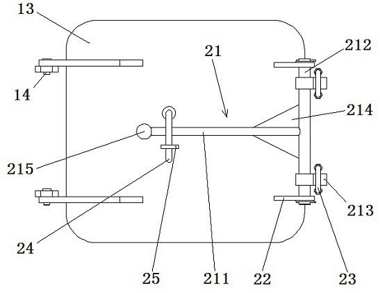 Door lock structure and garbage compression box