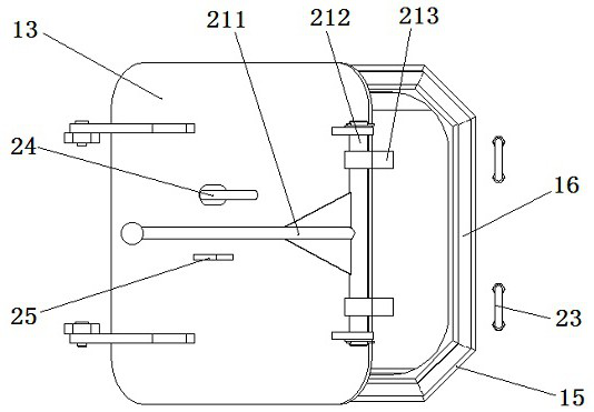 Door lock structure and garbage compression box