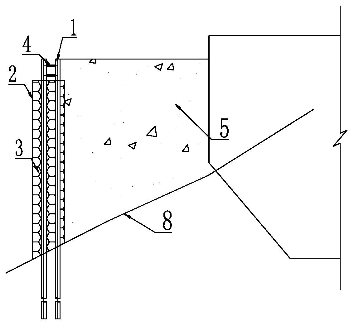 Grouting water-blocking cofferdam and construction method thereof