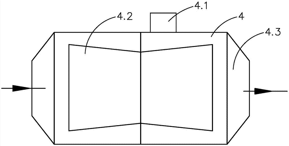 Organic waste gas treatment device for achieving water recycling