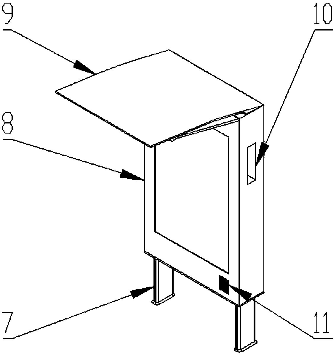 Integrated public toilet for gardens