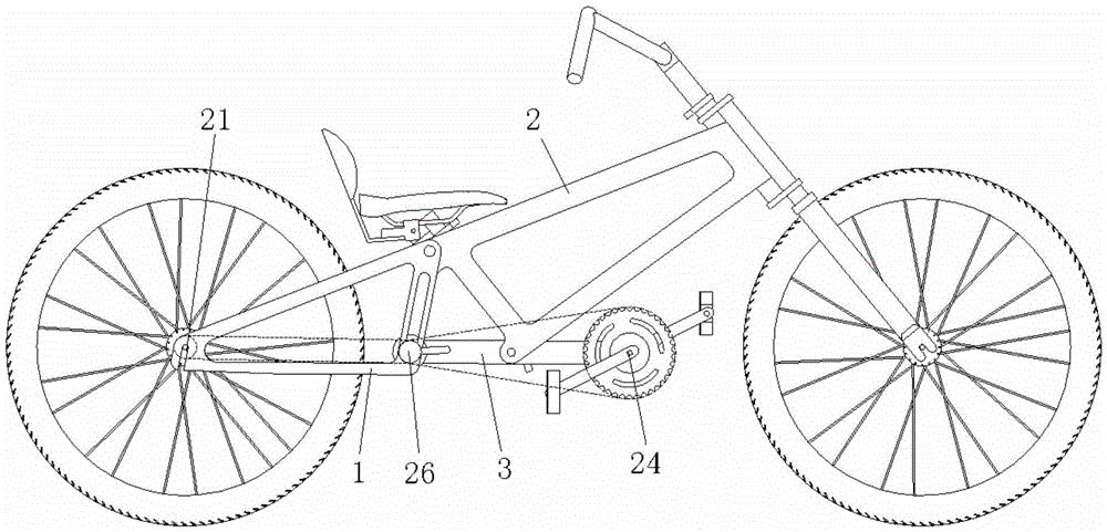 Multifunctional frame, bicycle and work method of bicycle