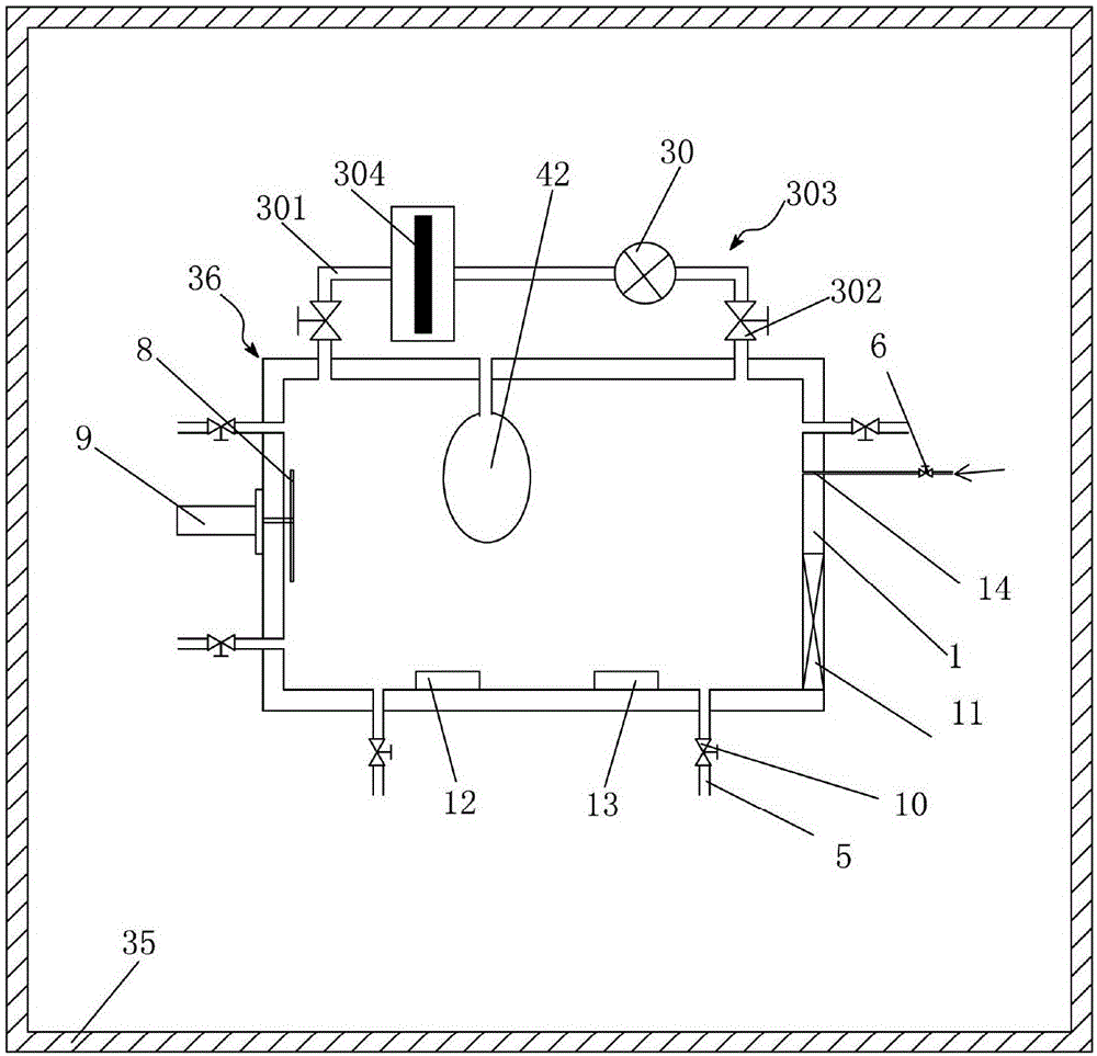 Testing device for odors, VOC and floating harmful substances