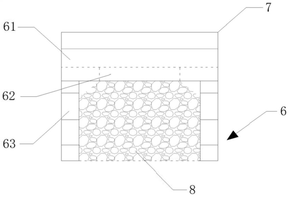 Top caving type gangue filling hydraulic support and filling method