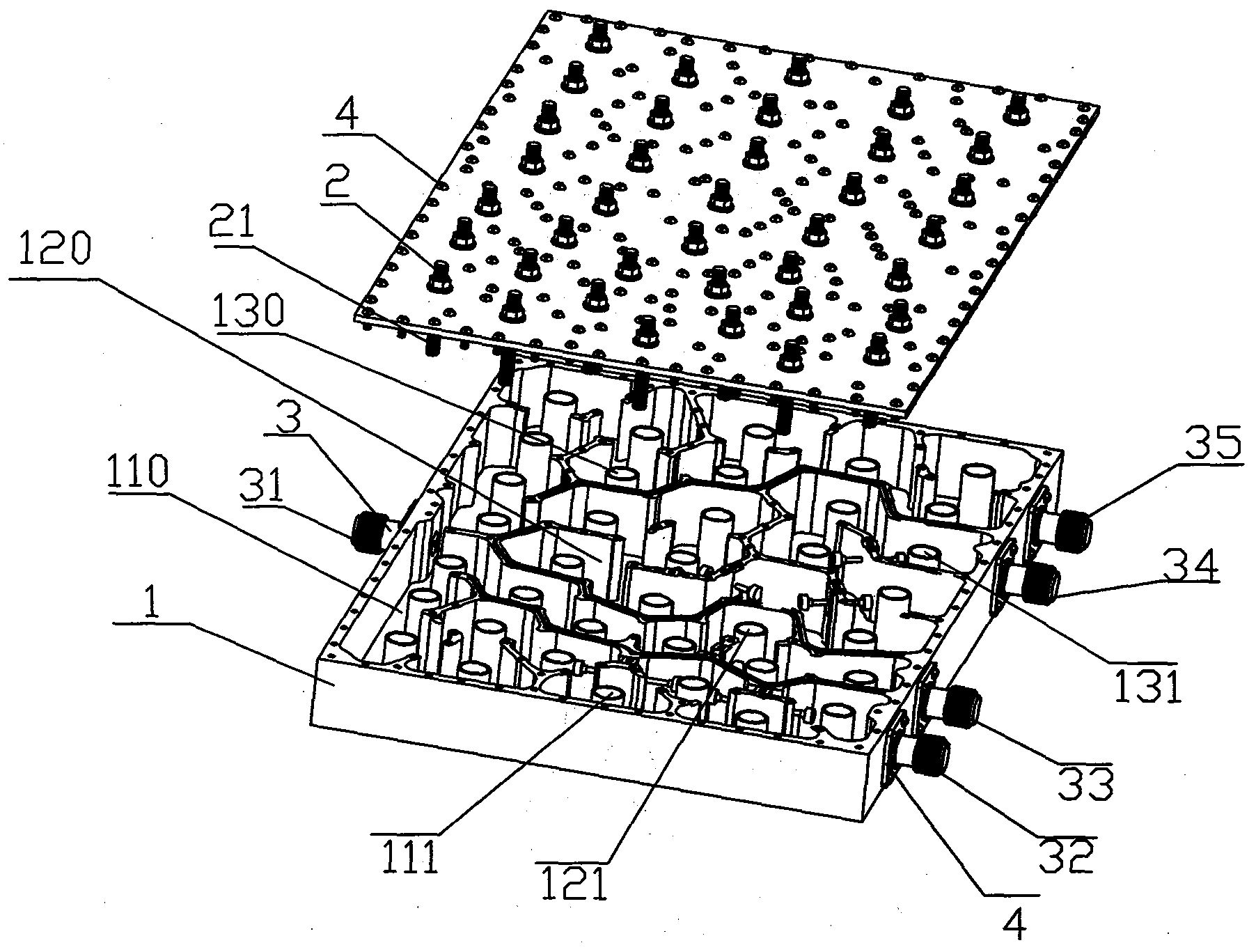 Method for processing collinear signal transmission and frequency regulating device