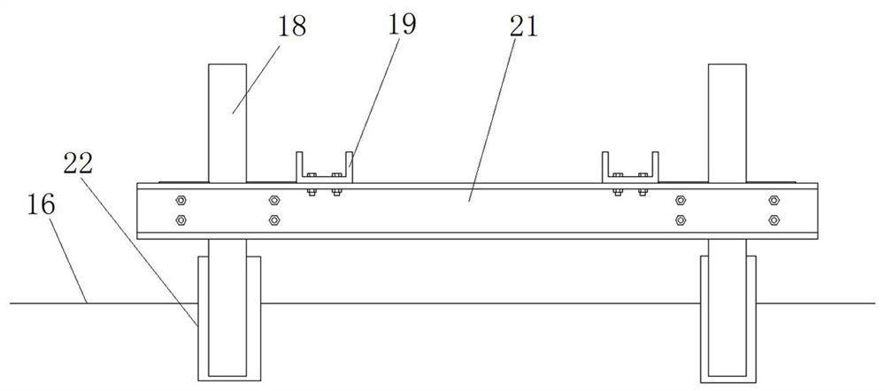 Guide rail type transport device for photovoltaic materials