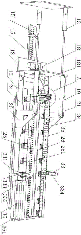 Packaged underwater magnetometer storing and fetching slide way