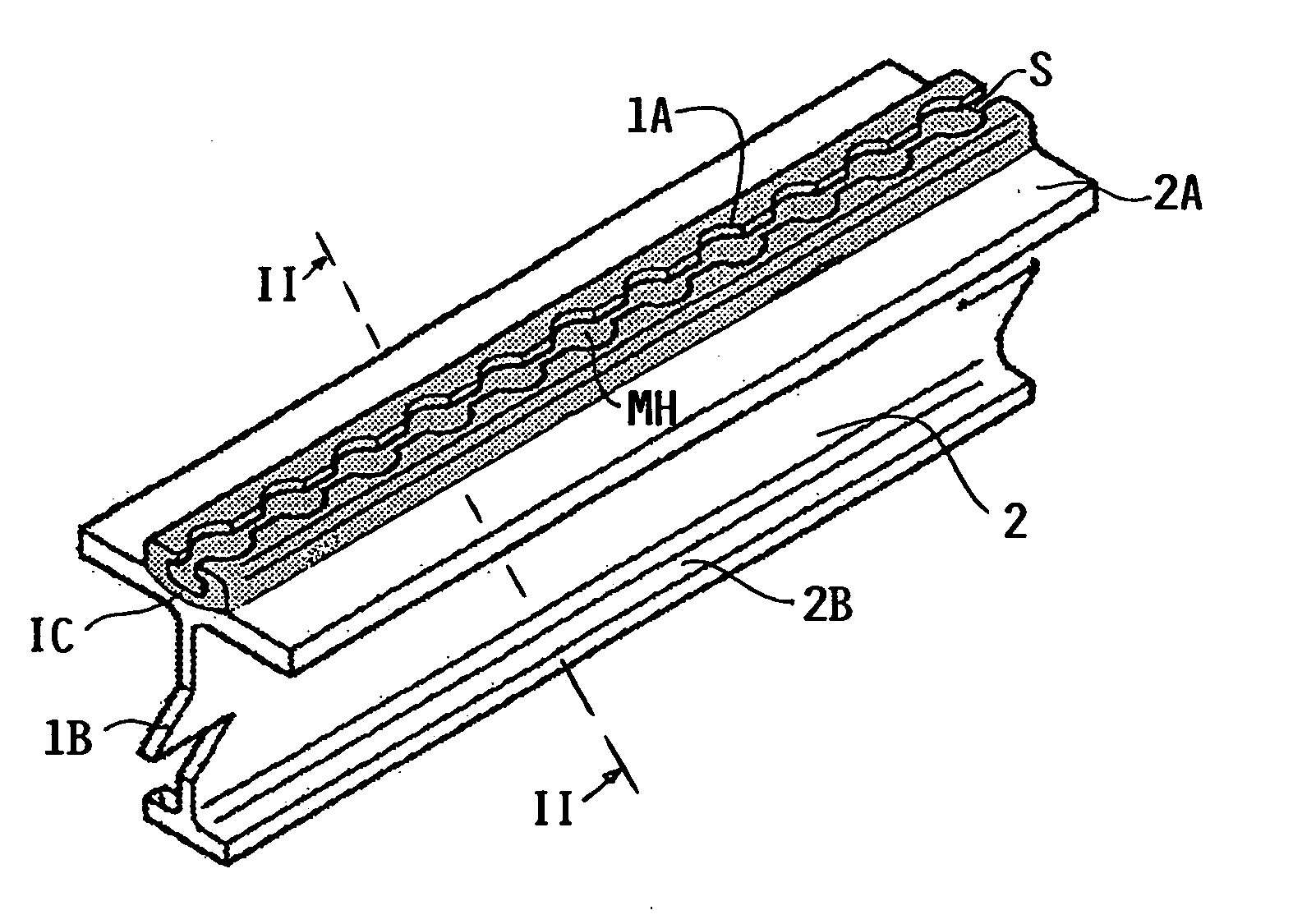 Seat mounting rail, particularly for a commercial aircraft