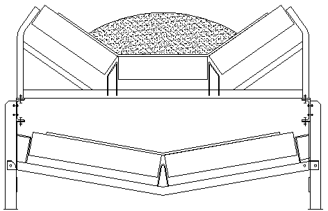 Blocking edge for belt conveyor and belt conveyor