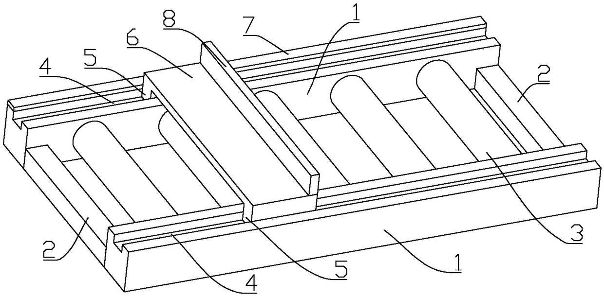 Sectional material cutting device