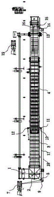 Automatic telescopic overturning accommodation ladder