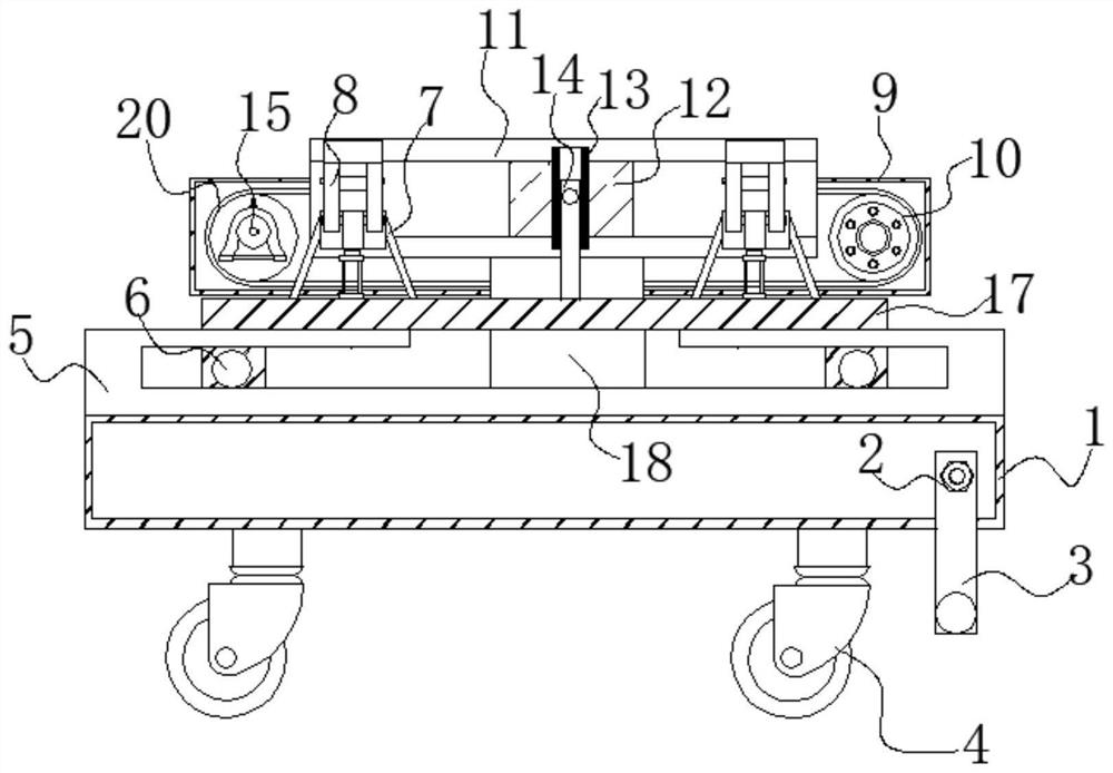 Power telegraph pole erecting device