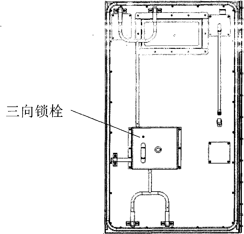 Door structure of cash truck