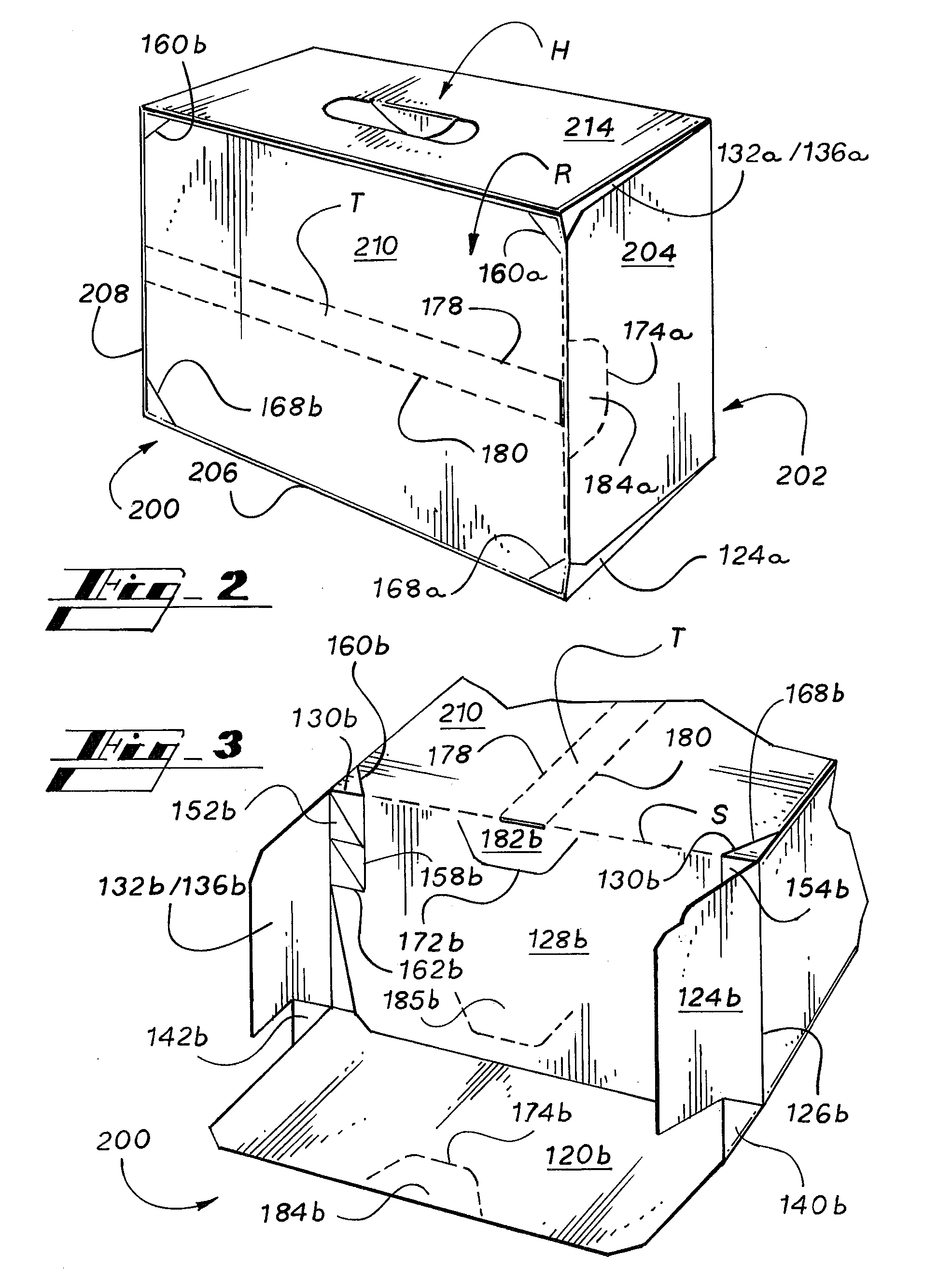 Carton with ice retention flaps