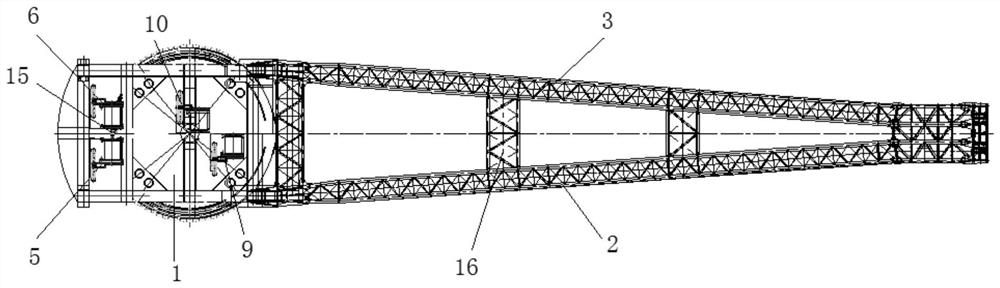 Crane boom and using method thereof