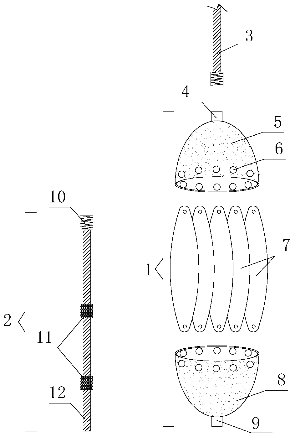 Elastic prestress duct dredging device and using method thereof