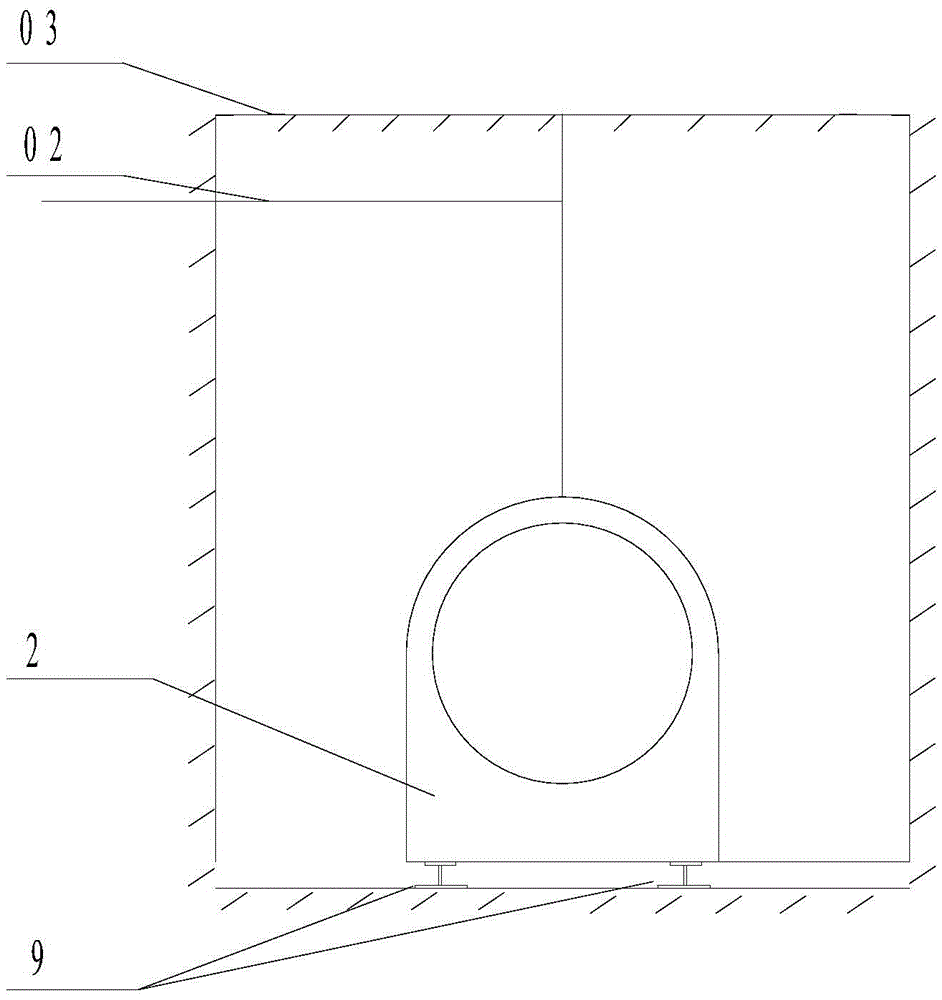 Insulation culvert pipe system and buried construction method between lines in railway station yard