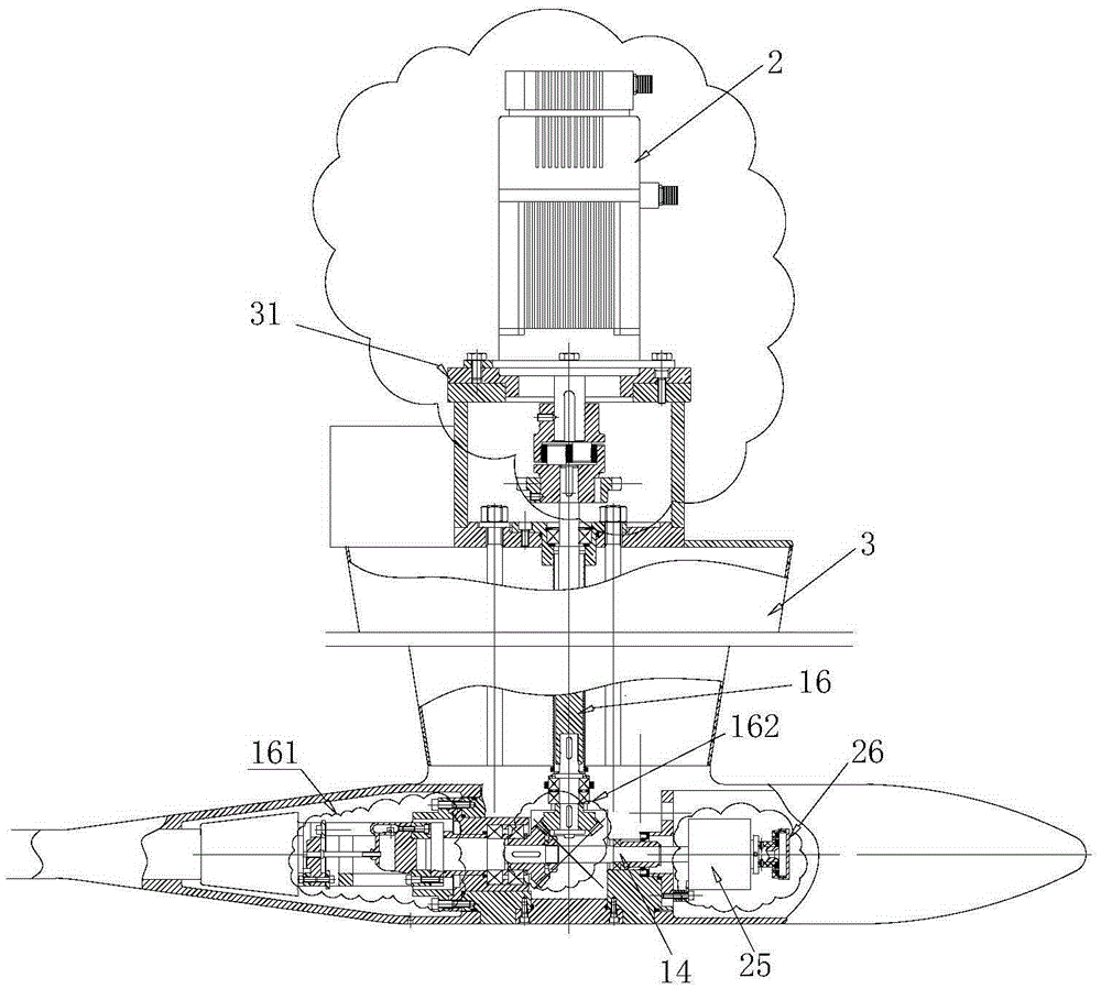 Strain type propeller electric dynamometer