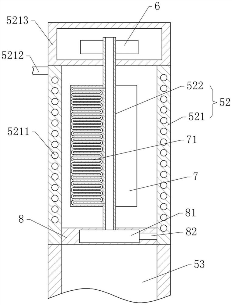 Top jet type waste salt melting furnace