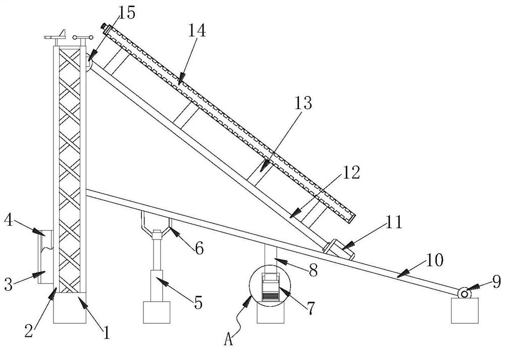 Tower type photovoltaic tracking power generation device