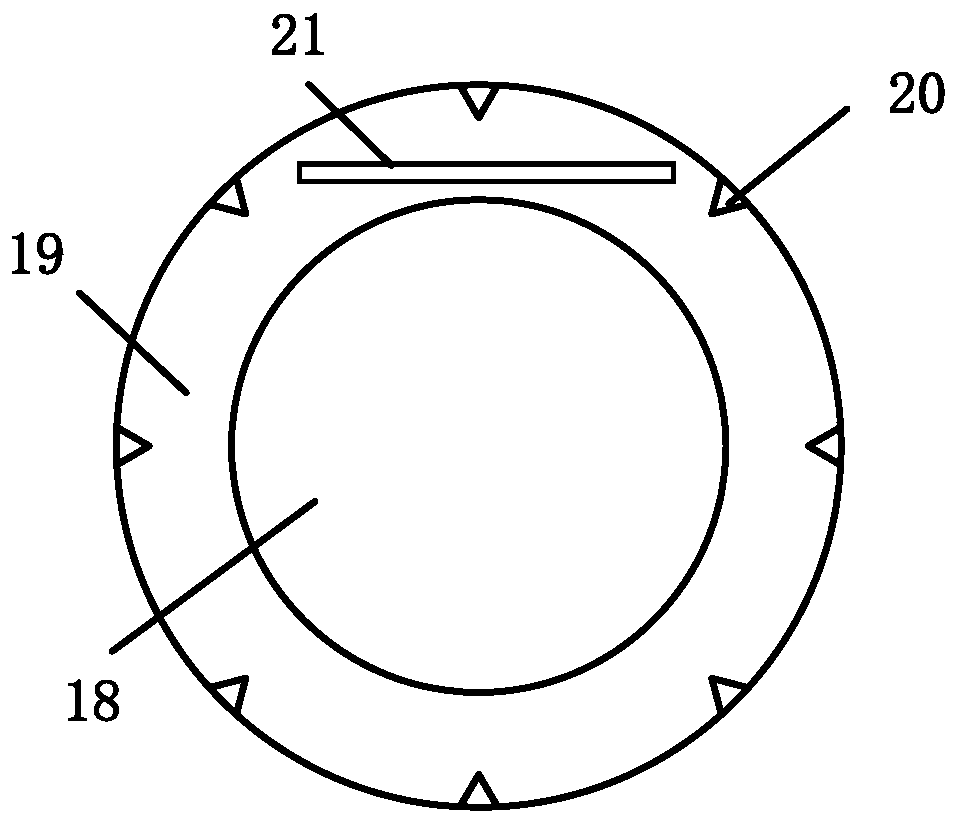 Centrifugal gravel filtering device of water-fertilizer integrated equipment