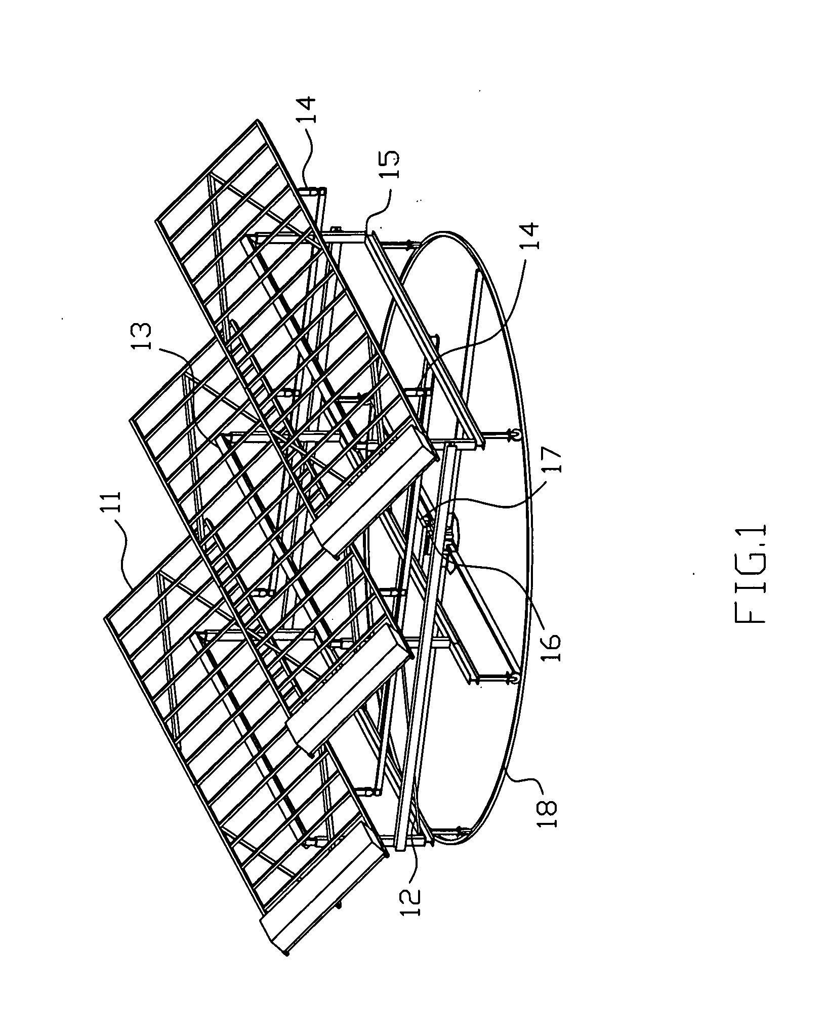 Solar tracker having louver frames