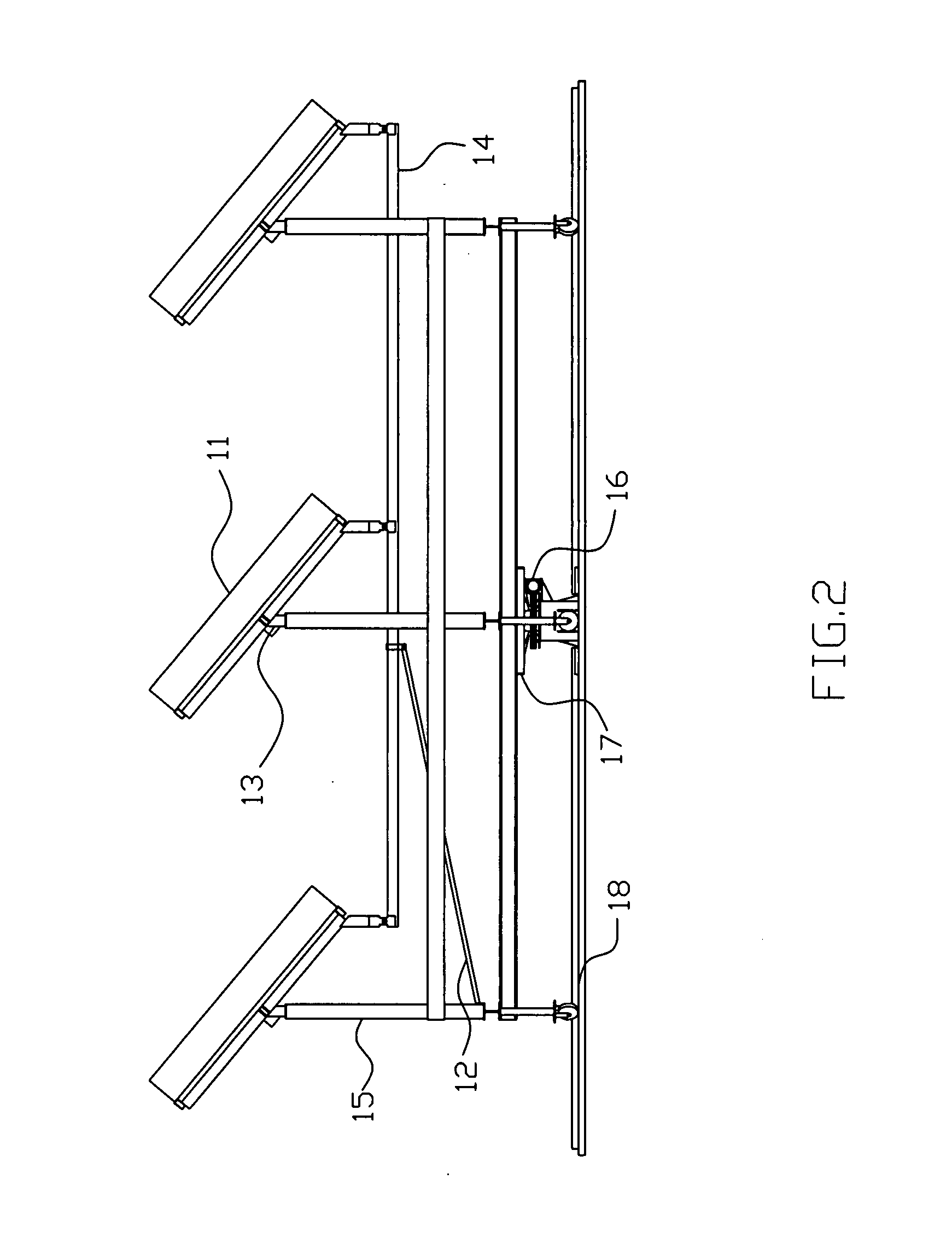 Solar tracker having louver frames