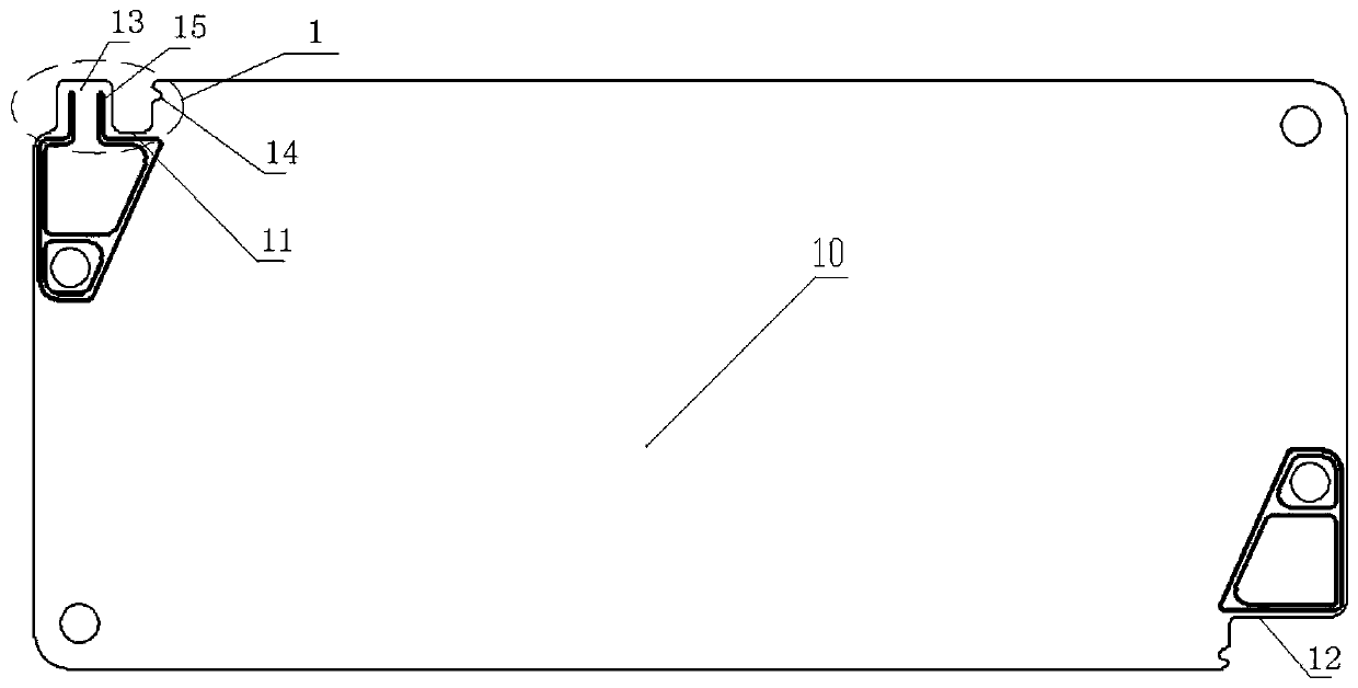 Fuel cell bipolar plate and fuel cell voltage routing inspection insertion part