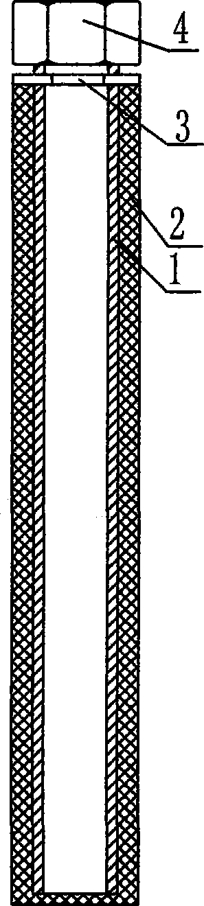 Expansive pouring device and method for governing railway roadbed sedimentation and deformation