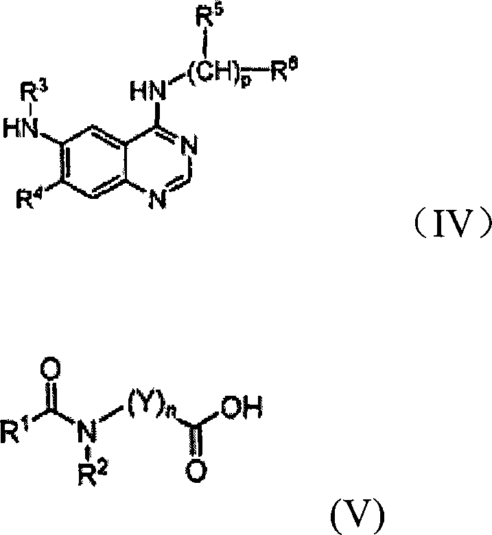 Quinazoline derivatives for inhibiting cancer cell growth and method for the preparation thereof