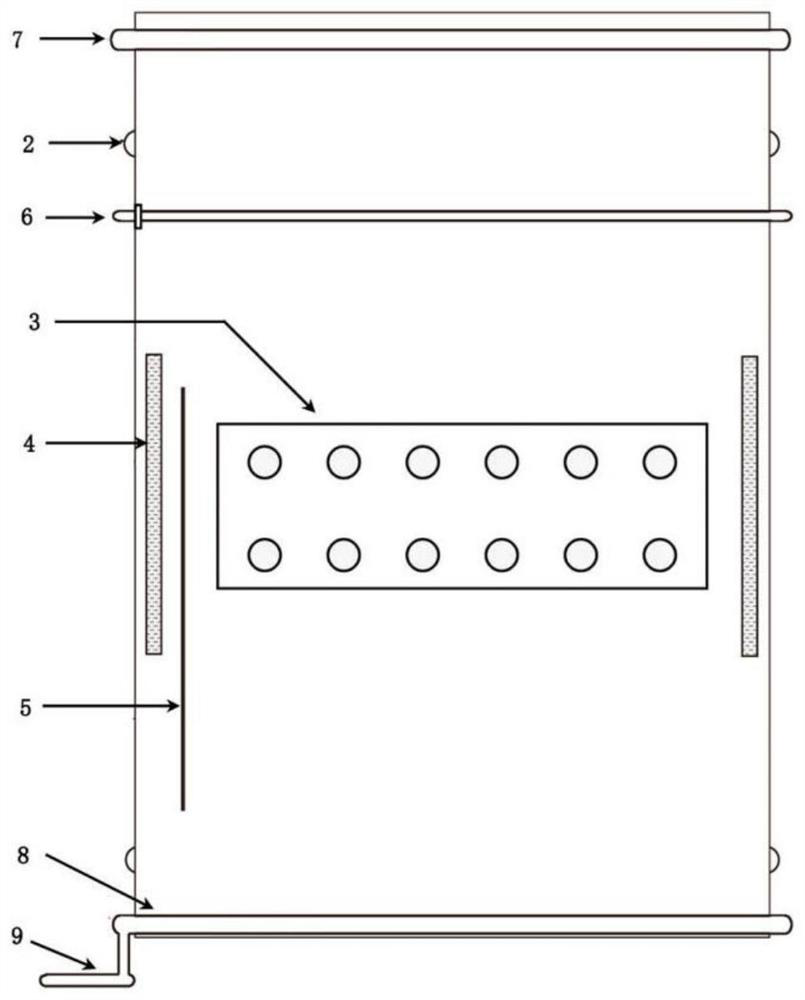 Heating and punching device for gardening ground cloth