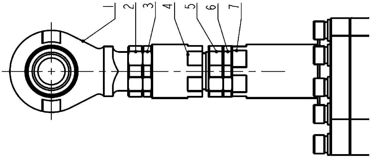 A device for an actuator that does not change the direction of the lug and realizes stepless adjustment of the zero length