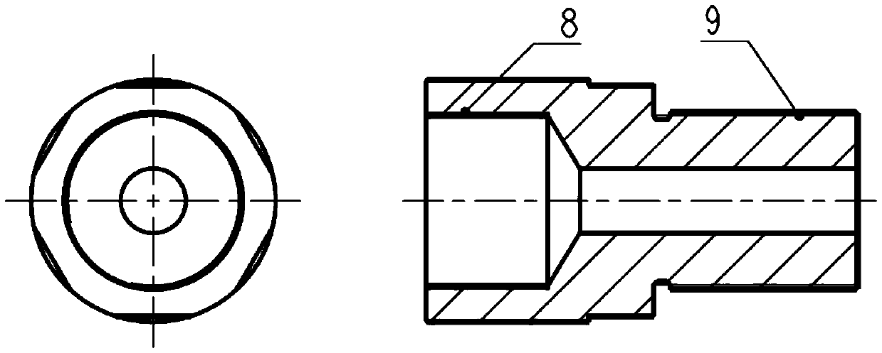 A device for an actuator that does not change the direction of the lug and realizes stepless adjustment of the zero length