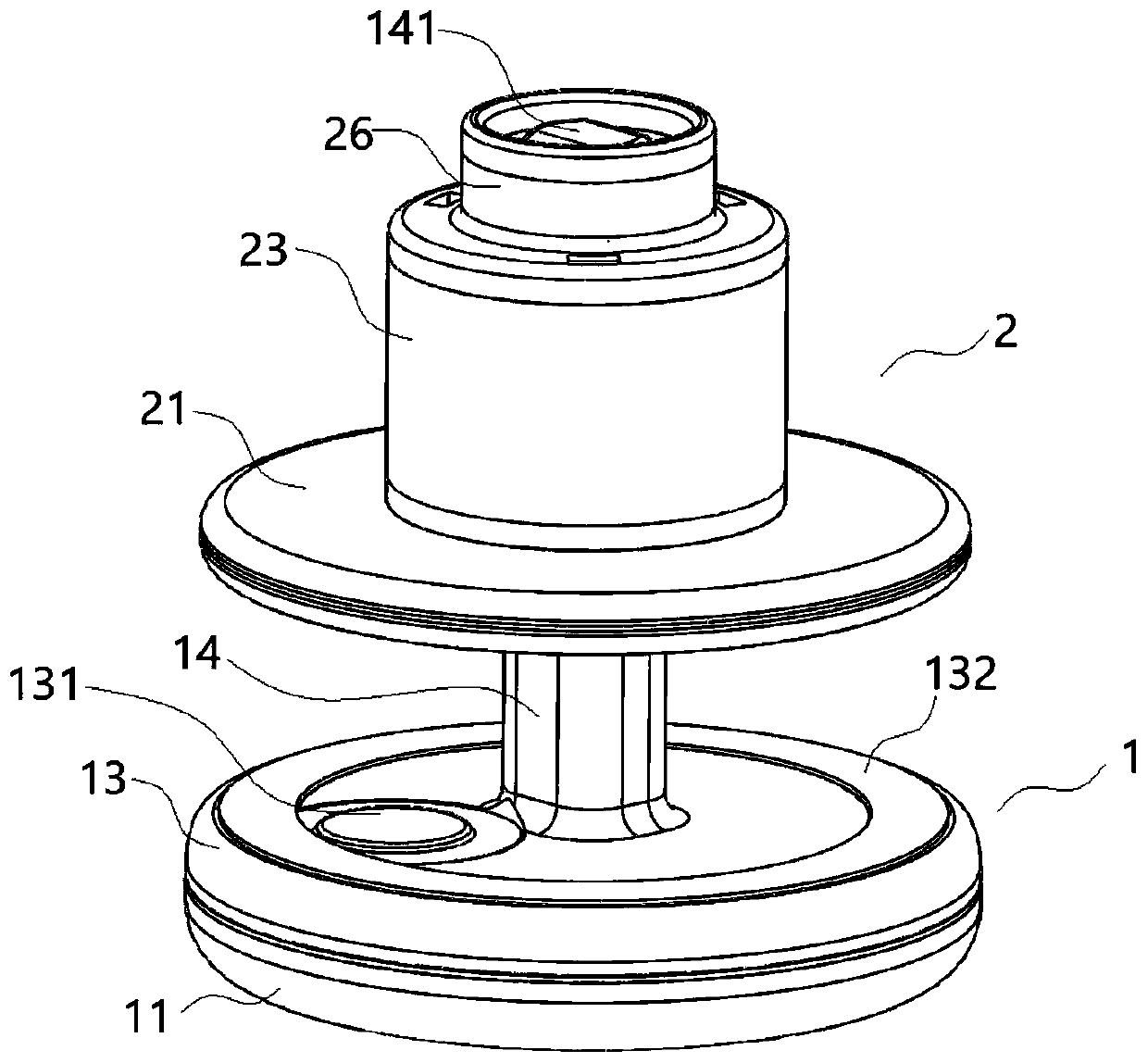 Detachable animal body temperature detection equipment and animal body temperature monitoring system