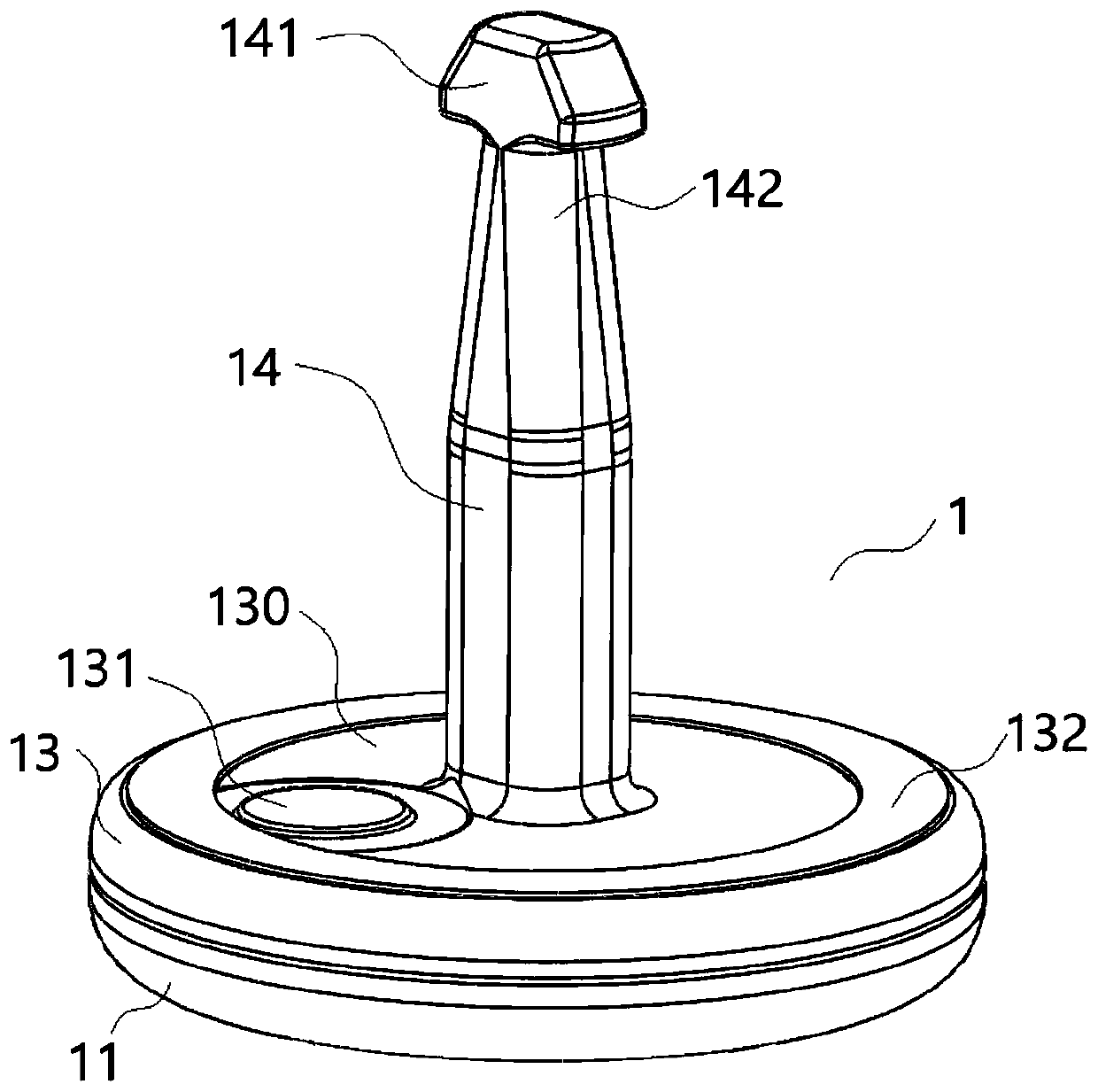 Detachable animal body temperature detection equipment and animal body temperature monitoring system