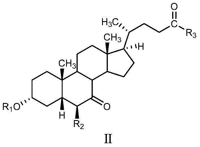 Novel application of 7-keto-6[beta]-alkyl cholanic acid derivative in preparation of obeticholic acid and in field of medicine