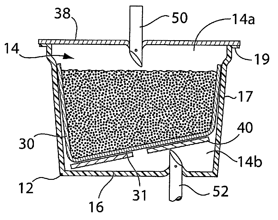 Beverage cartridge with filter guard