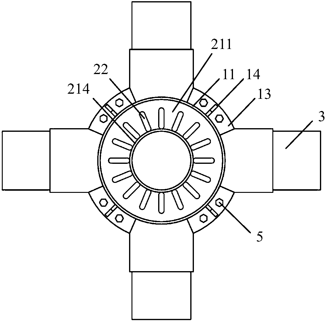 Precast steel tube concrete ring beam structure and construction method