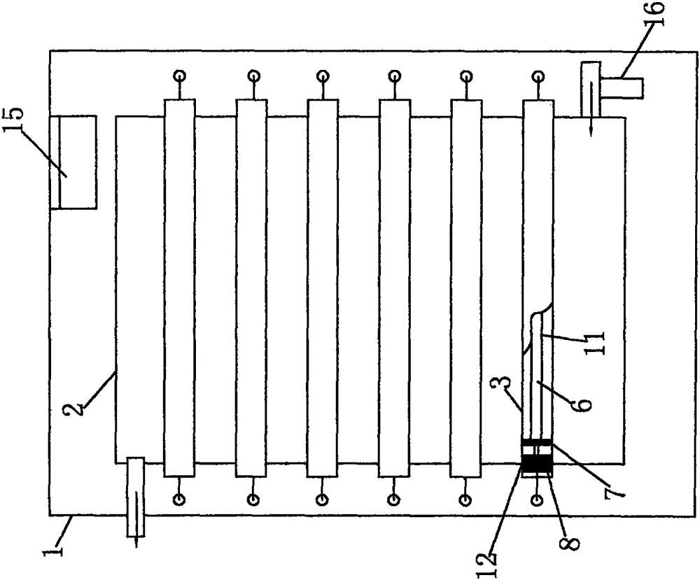 Wall mounting type and floor type electric heating warming stove heater-type light wave electrical heating tube installation structure