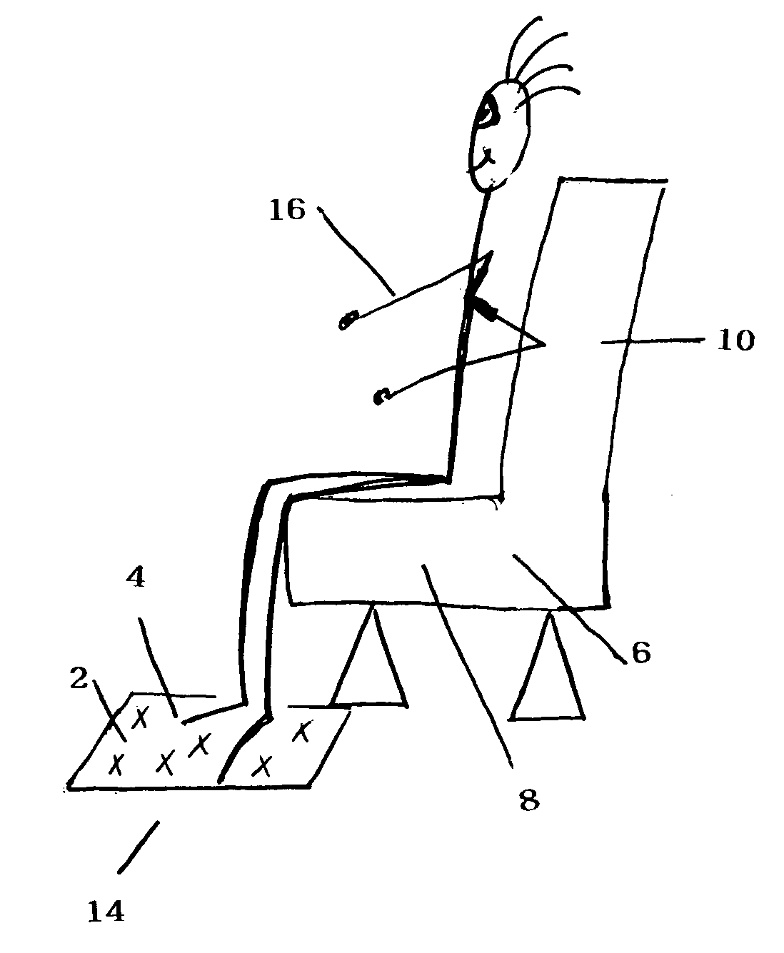 Magnetic grounding-regenerating system for reducing in flight Jet Lag stress