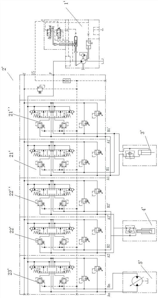 Hydraulic transmission system and crane